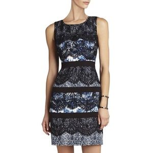 Bcbgmaxazria lace overlay Makenna Dress